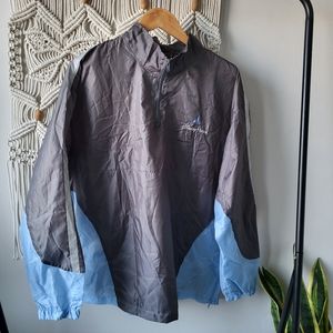 Disney World portable polyester blue+ grey zip-up lightweight jacket Size L